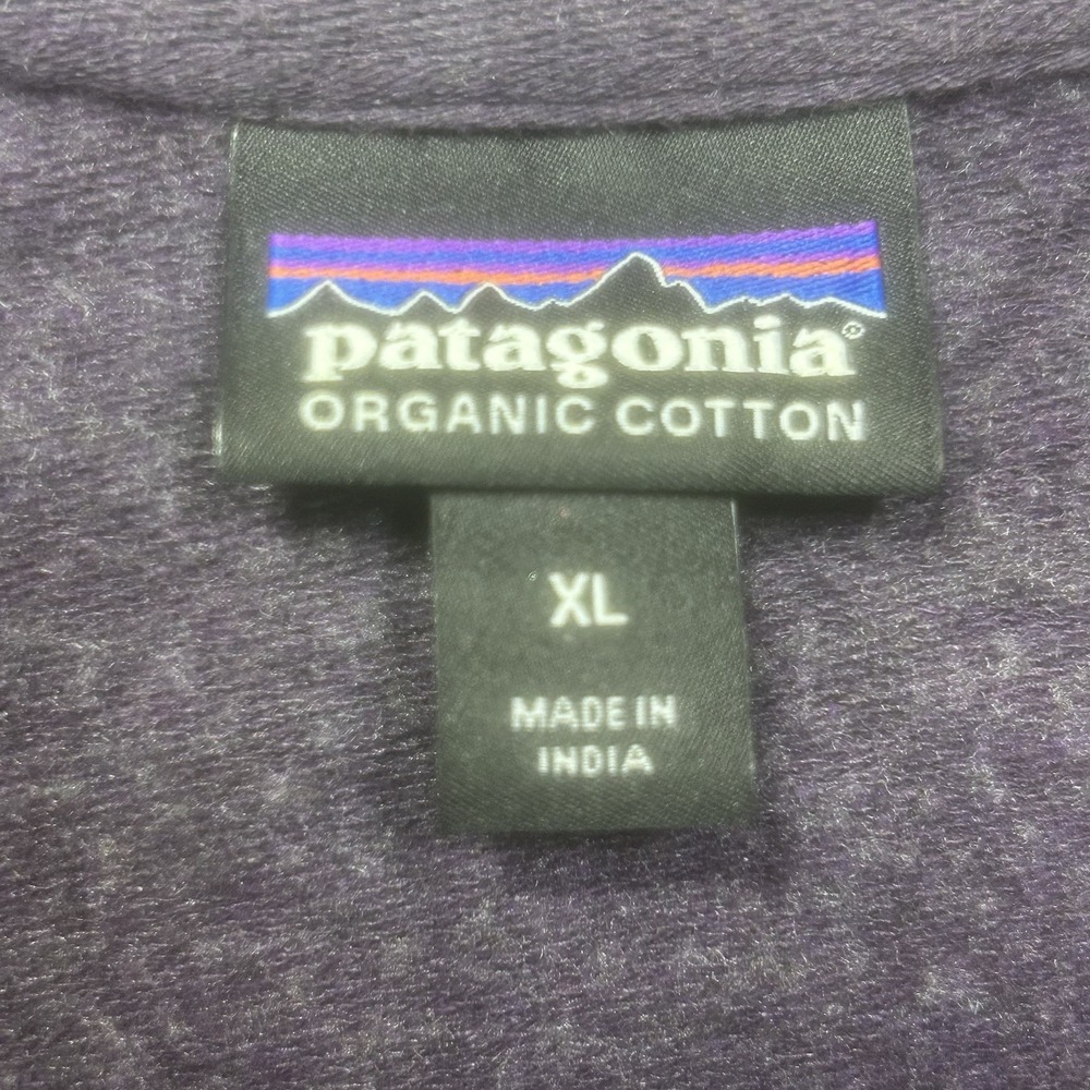Patagonia Ahnya Sweatshirt Womens XL Plum Purple Organic Cotton Crewneck Outdoor - Picture 3 of 12